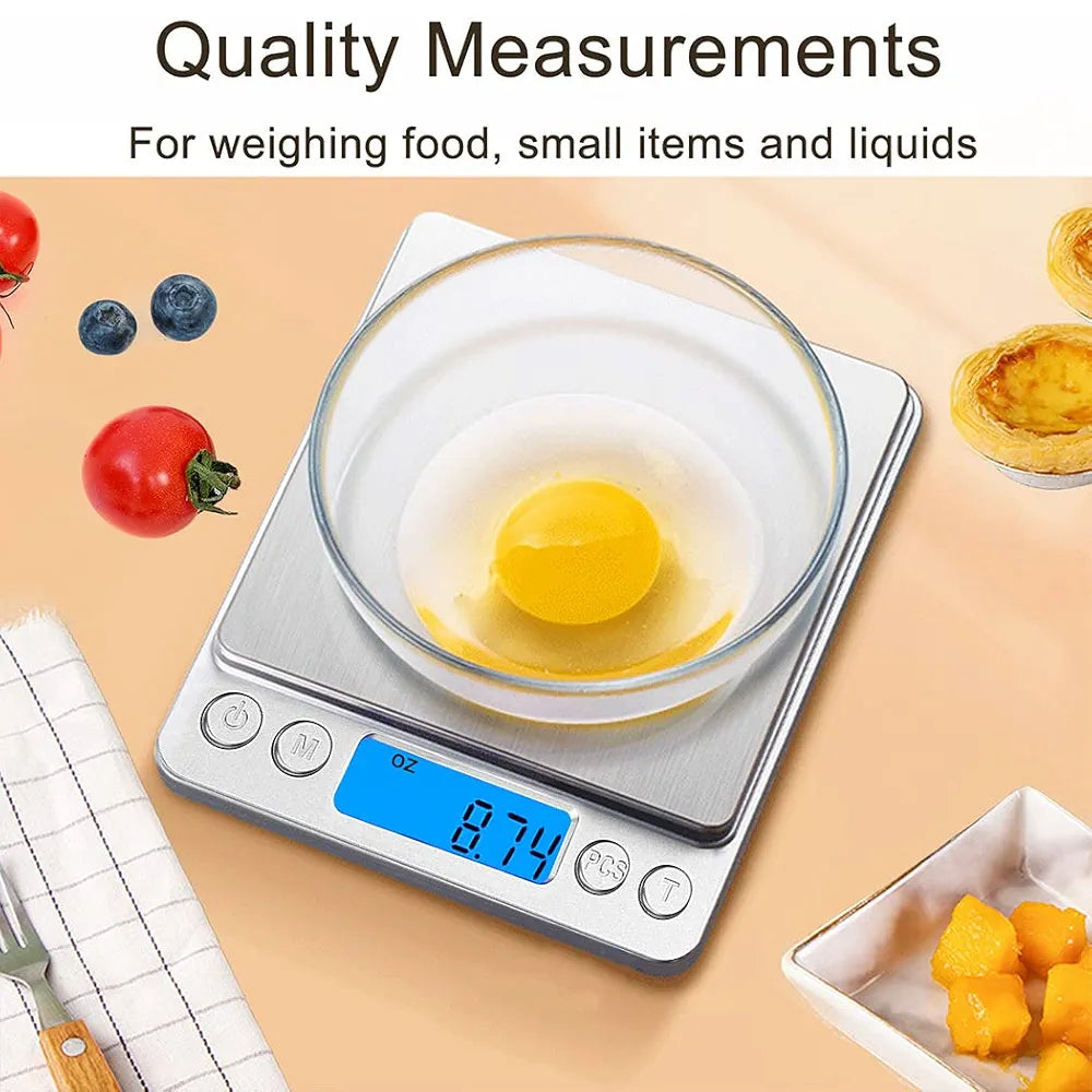 Mini báscula de mesa para gramos y onzas