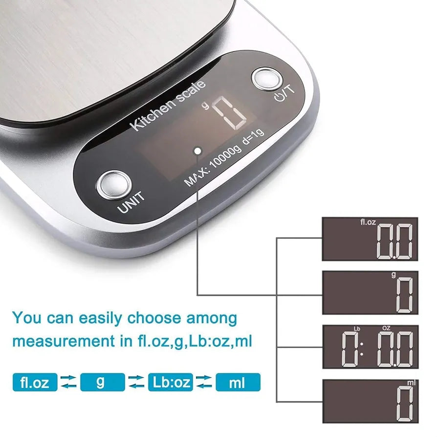 Báscula digital de cocina 10kg