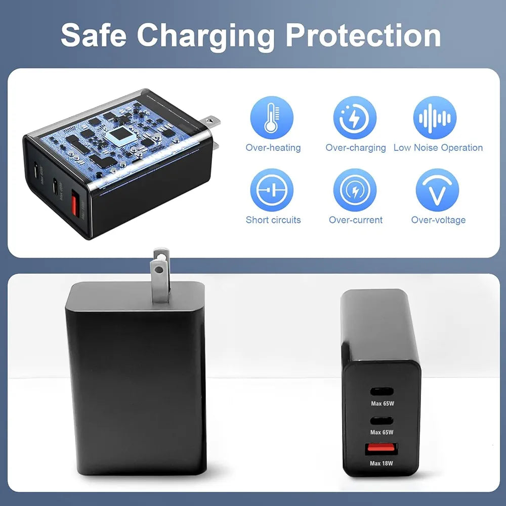 Cargador Samsung 3 en 1 ( 65W, 25W y 15w)