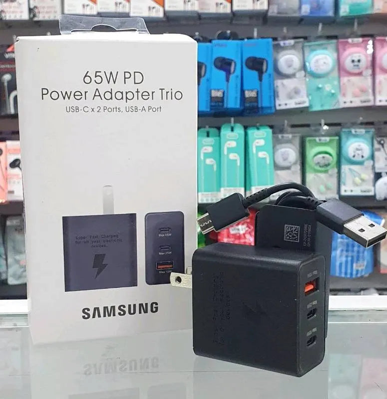 Cargador Samsung 3 en 1 ( 65W, 25W y 15w)