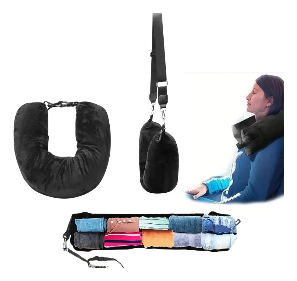 Almohada de cuello ajustable gran capacidad