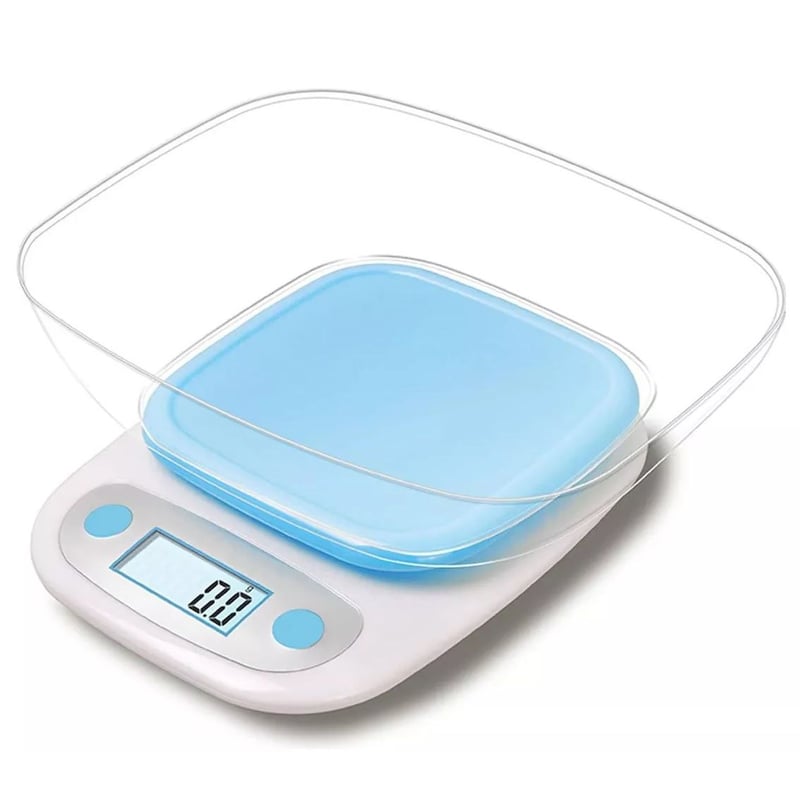 Báscula digital de cocina con bandeja