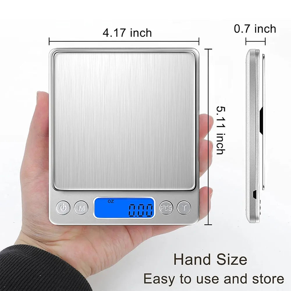 Mini báscula de mesa para gramos y onzas