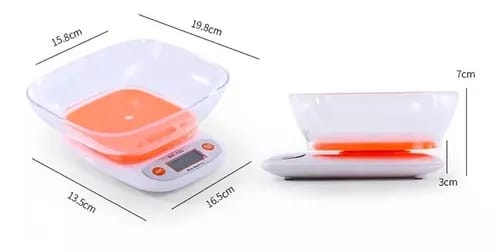 Báscula digital de cocina con bandeja