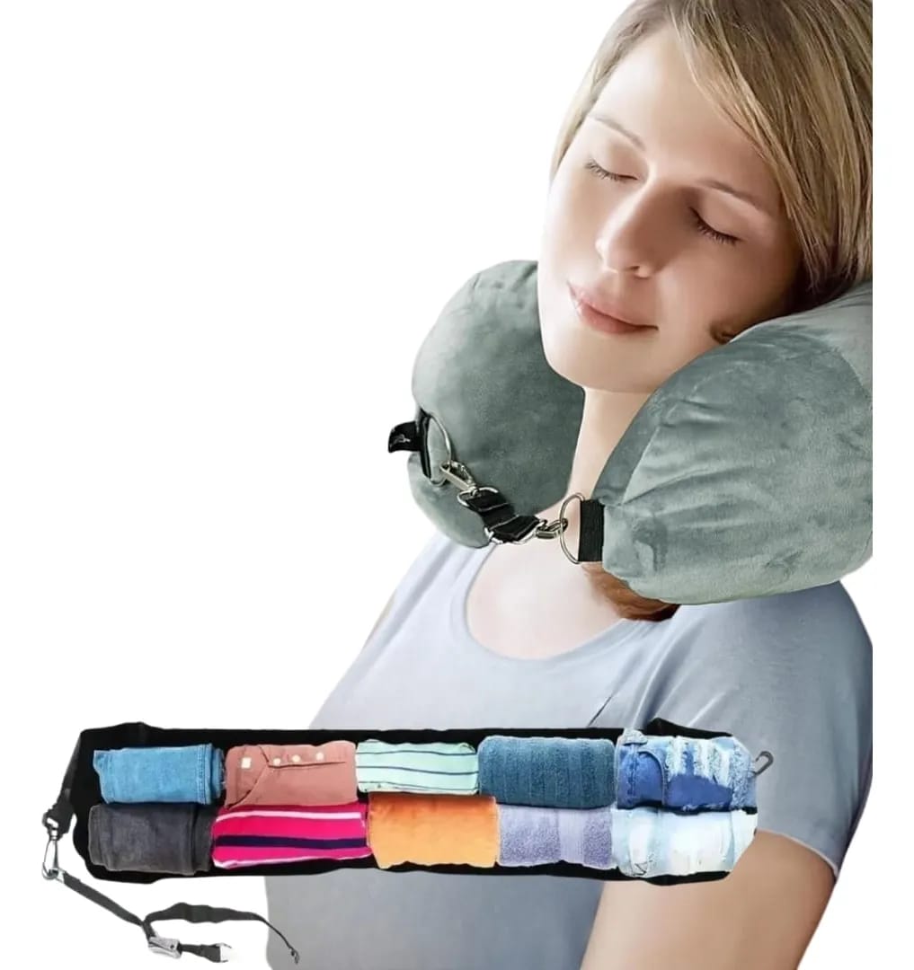 Almohada de cuello ajustable gran capacidad