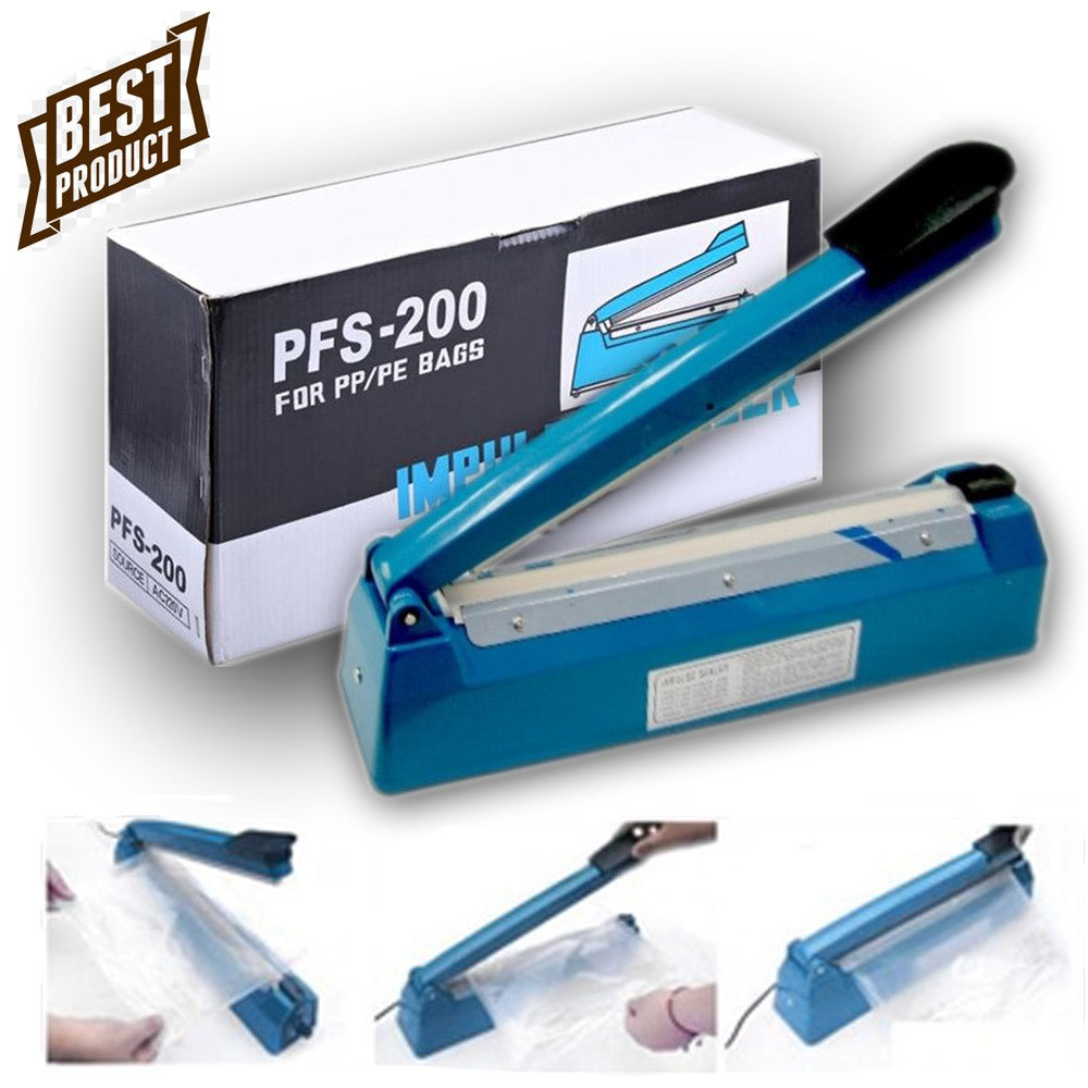 Selladora térmica para sellar bolsas 200mm