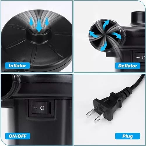 Bomba eléctrica para inflar piscinas, colchones e inflables