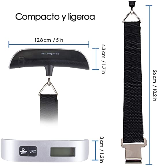 Báscula digital de equipaje 110lbs
