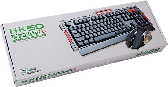 Kit dúo de teclado y mouse inalambrico gamer 2.4Ghz