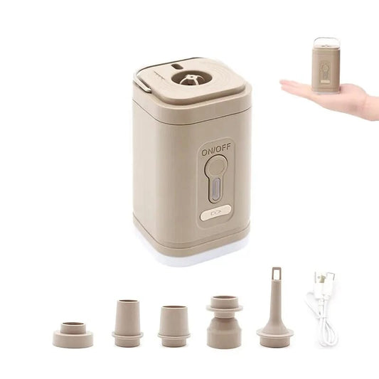 Mini bomba de aire inalambrica con luz Led