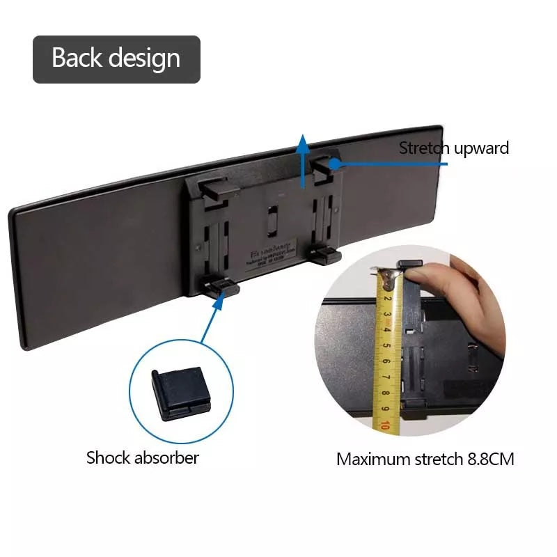 Espejo retrovisor curvo broadway para puntos ciegos 300mm