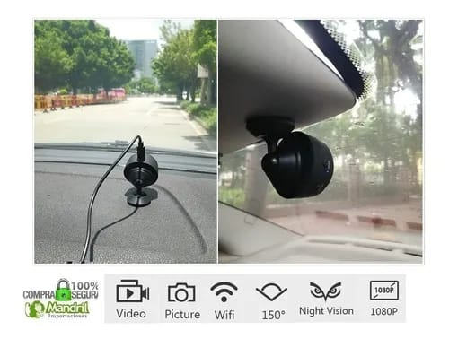 Mini cámara inalambrica de monitoreo remoto vía WiFi